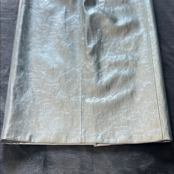 Mango Shimmering Silver Pencil Skirt - Picture 4 of 5
